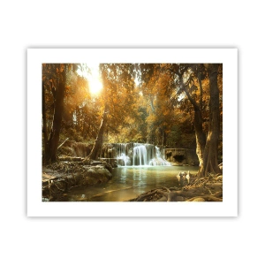 Poster - Cascadă în parc - 50x40 cm
