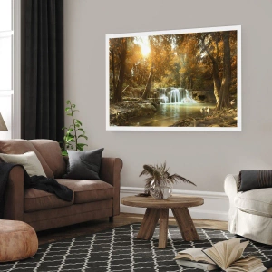 Poster - Cascadă în parc - 50x40 cm