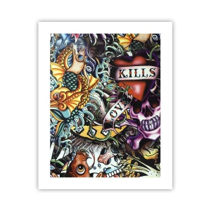 Poster - Visul unui artist tatuator - 40x50 cm