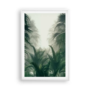 Poster în ramă albă - Mister tropical - 61x91 cm