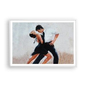 Poster în ramă albă - Tangoul visurilor mele - 100x70 cm