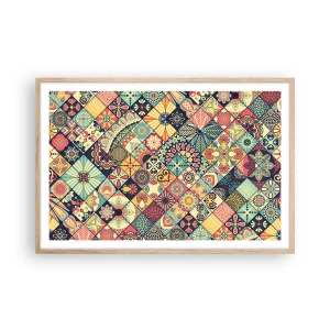 Poster în ramă de stejar deschis - Clima marocană - 91x61 cm
