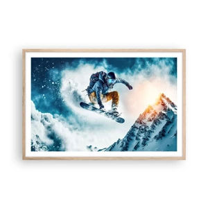 Poster în ramă de stejar deschis - Emoții extreme - 91x61 cm