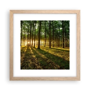 Poster în ramă de stejar deschis - Fotografia tuturor primăverilor - 30x30 cm