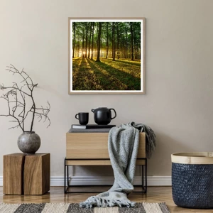 Poster în ramă de stejar deschis - Fotografia tuturor primăverilor - 60x60 cm