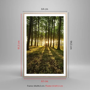 Poster în ramă de stejar deschis - Fotografia tuturor primăverilor - 61x91 cm