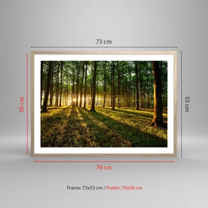 Poster în ramă de stejar deschis - Fotografia tuturor primăverilor - 70x50 cm