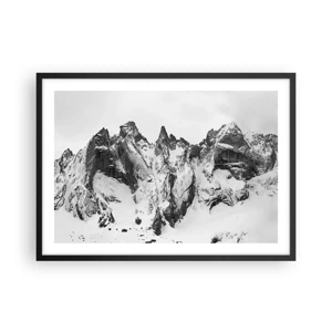 Poster în ramă neagră - Amenințarea crestei de granit - 70x50 cm