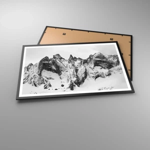 Poster în ramă neagră - Amenințarea crestei de granit - 91x61 cm