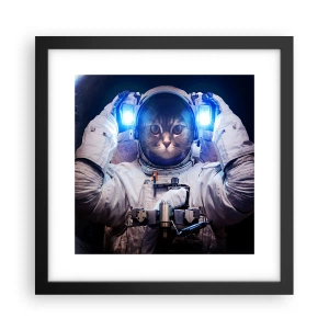 Poster în ramă neagră - Houston, aveți o problemă - 30x30 cm
