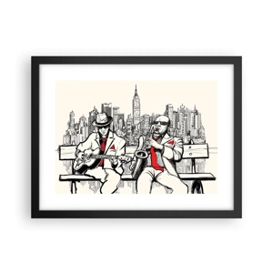 Poster în ramă neagră - Improvizație la New York - 40x30 cm