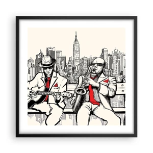 Poster în ramă neagră - Improvizație la New York - 50x50 cm