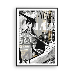 Poster în ramă neagră - În ritmul New York-ului - 70x100 cm