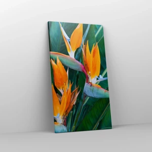 Tablou pe pânză - Este o floare sau o pasăre? - 45x80 cm