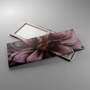 Tablou pe pânză - Inimă florală - 100x40 cm