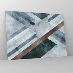 Tablou pe sticlă - Eleganța sofisticată a geometriei - 70x50 cm