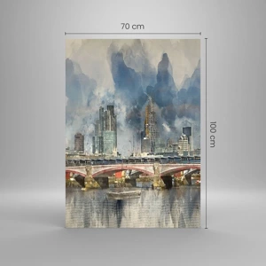 Tablou pe sticlă - Londra în toată splendoarea ei - 70x100 cm