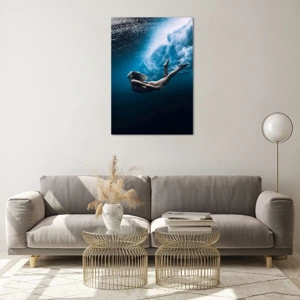 Tablou pe sticlă - Sirena modernă - 70x100 cm