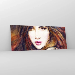 Tablou pe sticlă - Un bănuț pentru gândurile tale - 100x40 cm